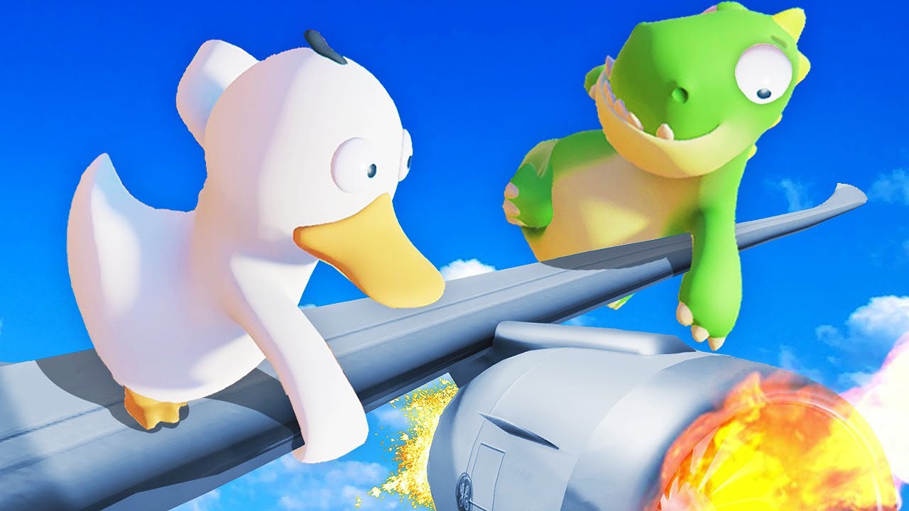 Surviving a PLANE CRASH... (Party Animals Gameplay)