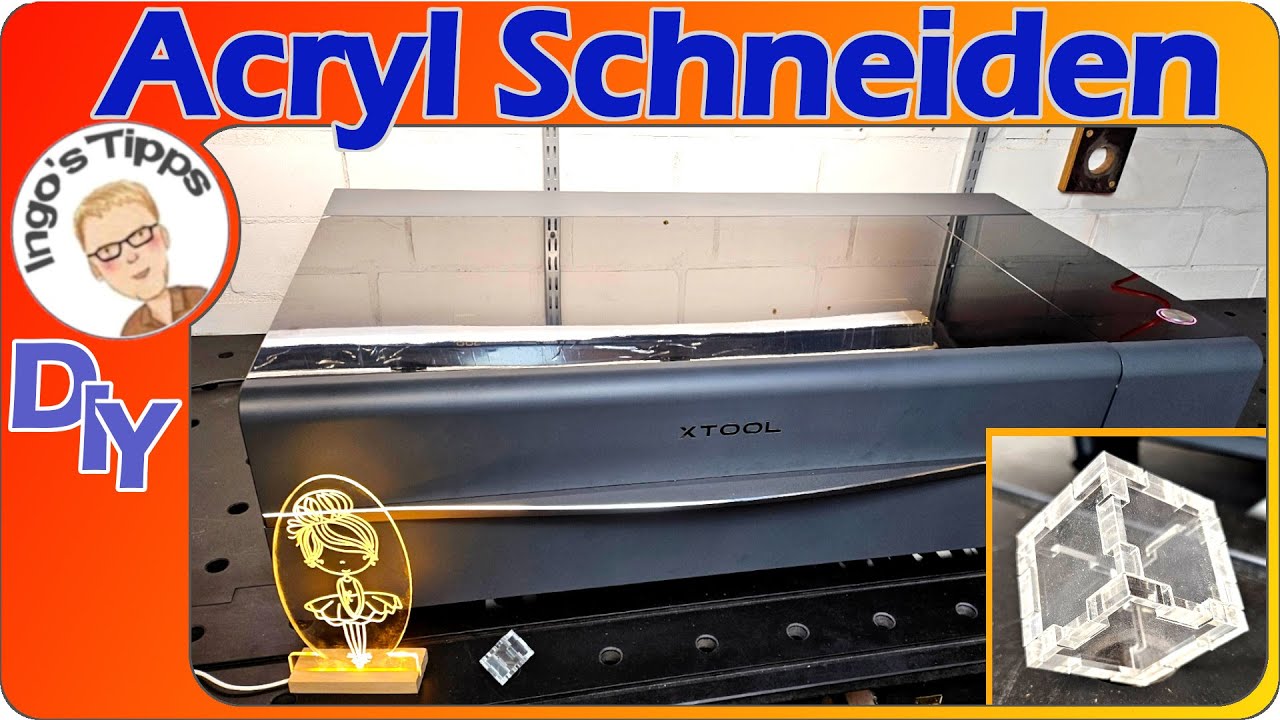 Mein neuer xTool P2 W CO2 Laser schneidet superschnell auch klarsichtiges Acrylglas | IngosTipps