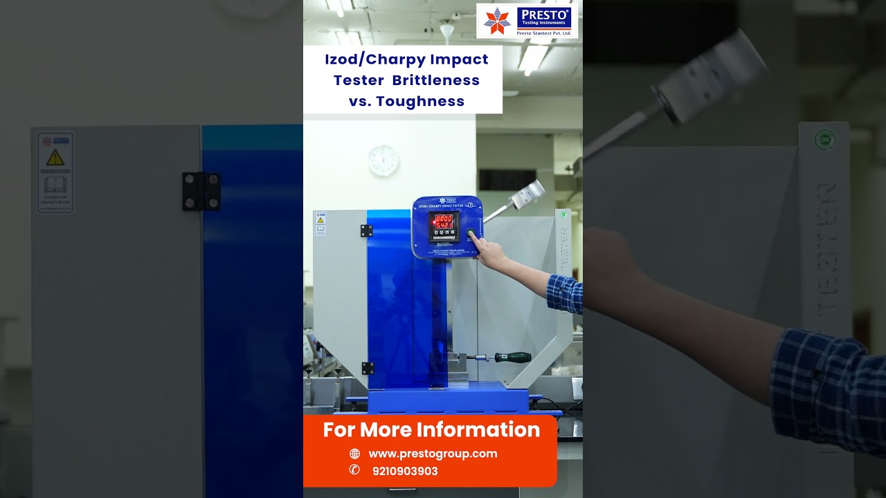 Izod Charpy Impact Tester – Brittleness vs Toughness | #Presto #PlasticTesting #QualityControl