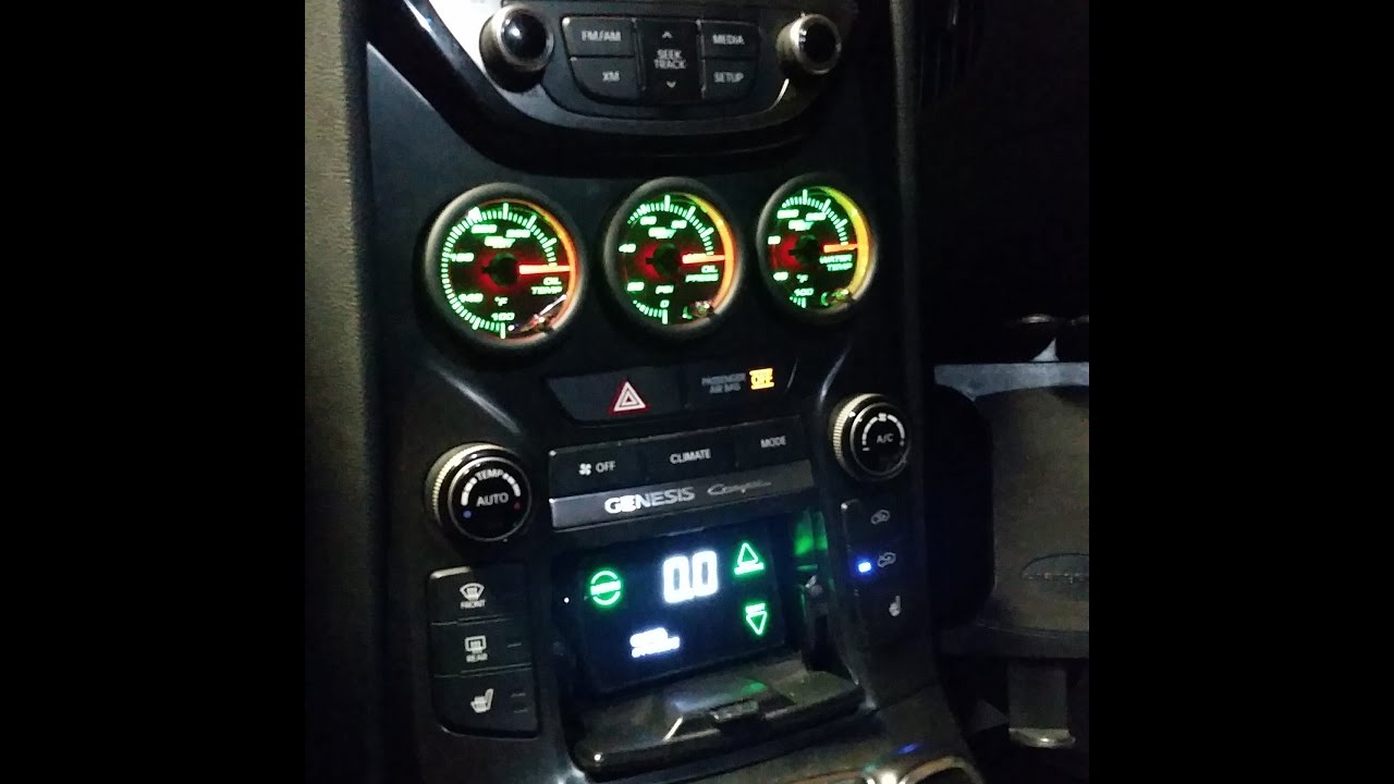 ✓ Complete Triple Gauge Install in a Genesis Coupe