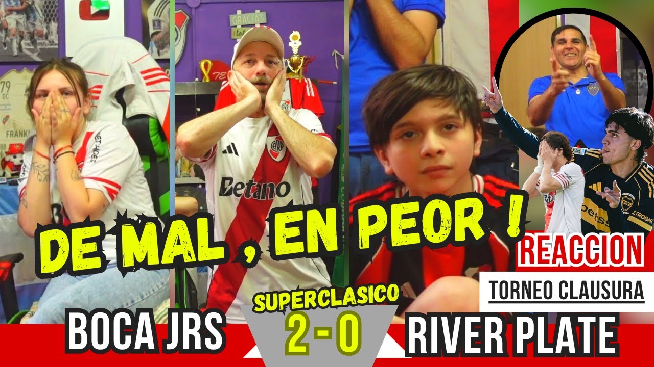 BOCA 2 vs RIVER 0 - Reacciones de Hinchas de River y Boca - TORNEO CLAUSURA 2025