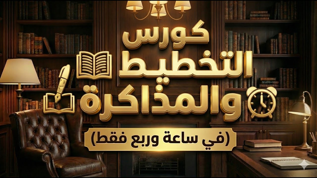 كورس مكثف للمذاكرة والتخطيط | مختصر وبسعر رمزي ⏱📚
