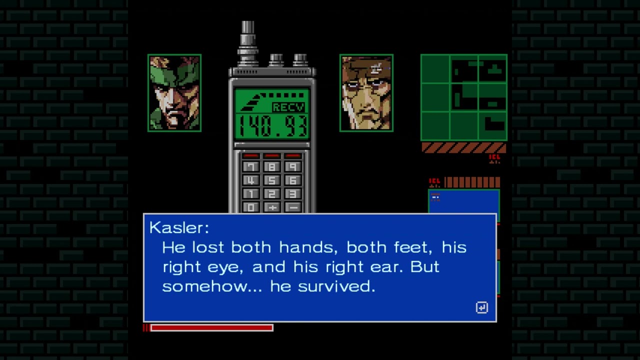 Metal Gear 2 Solid Snake (MSX) 1990 - Codec calling views on Big Boss - XSX port