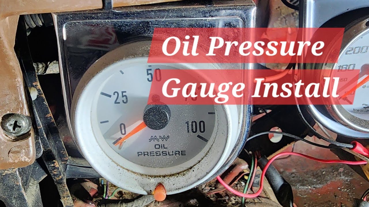 How to install a mechanical oil pressure gauge. 20r, 22r, 22re & more. 84 Toyota Pickup Project
