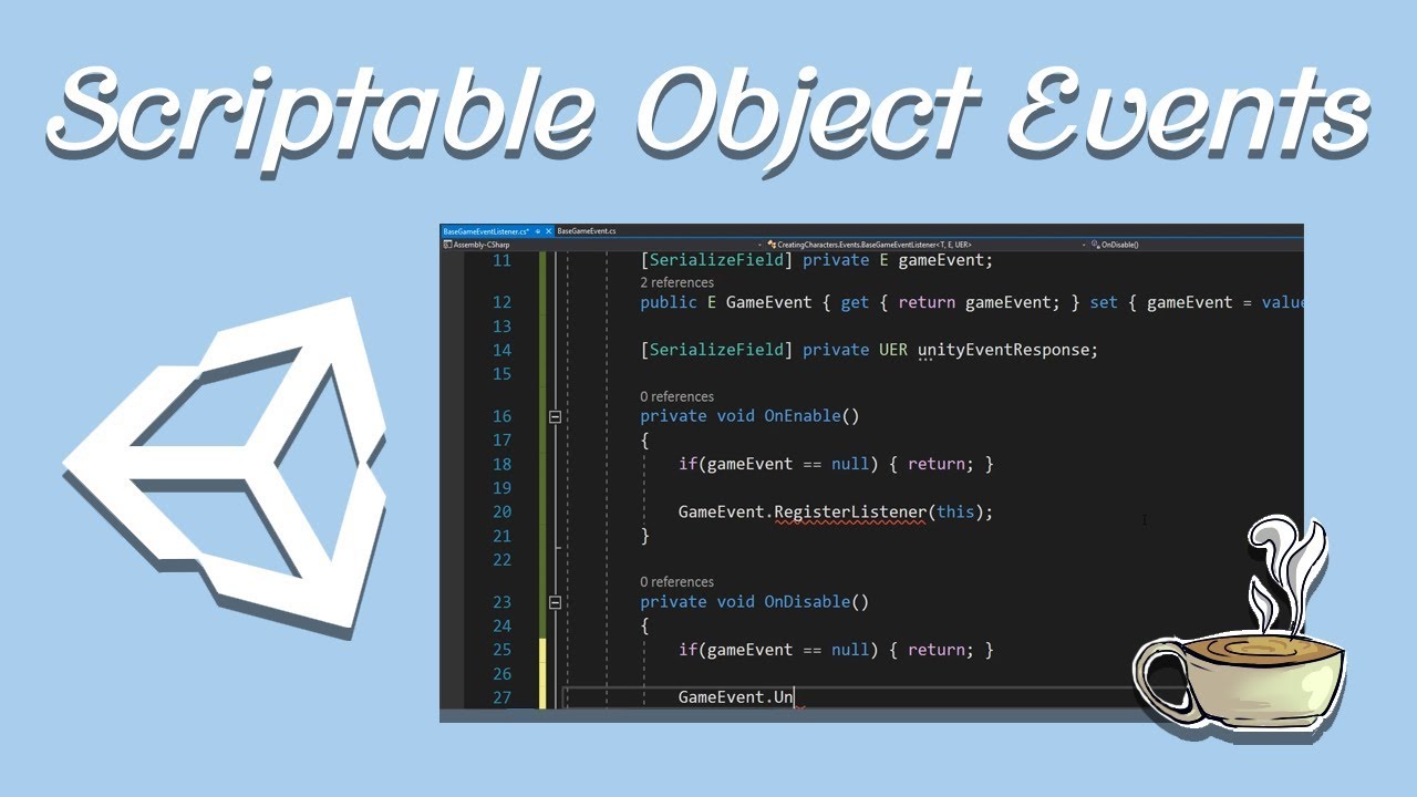 GameDev Architecture - Scriptable Object Event System - Unity - Part 1