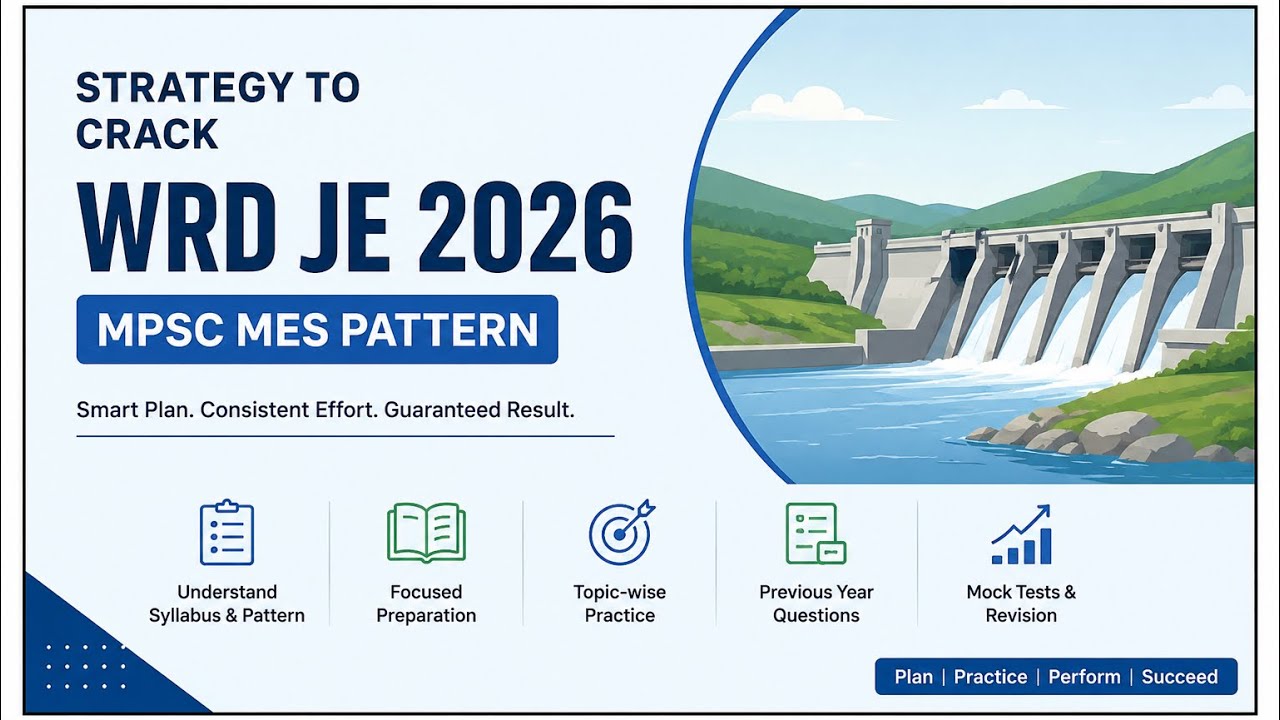🎯WRD JE 2026 Preparation Strategy | New MPSC MES Pattern | #mpsccivil #wrd #civilengineering