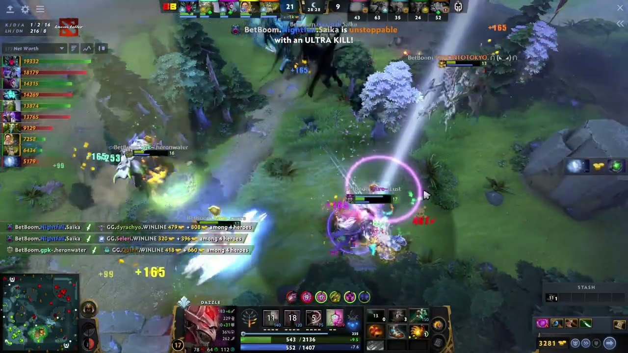 Pure's Perspective - proving that Dazzle Offlane is Effective | DreamLeague Season 21 #dota2