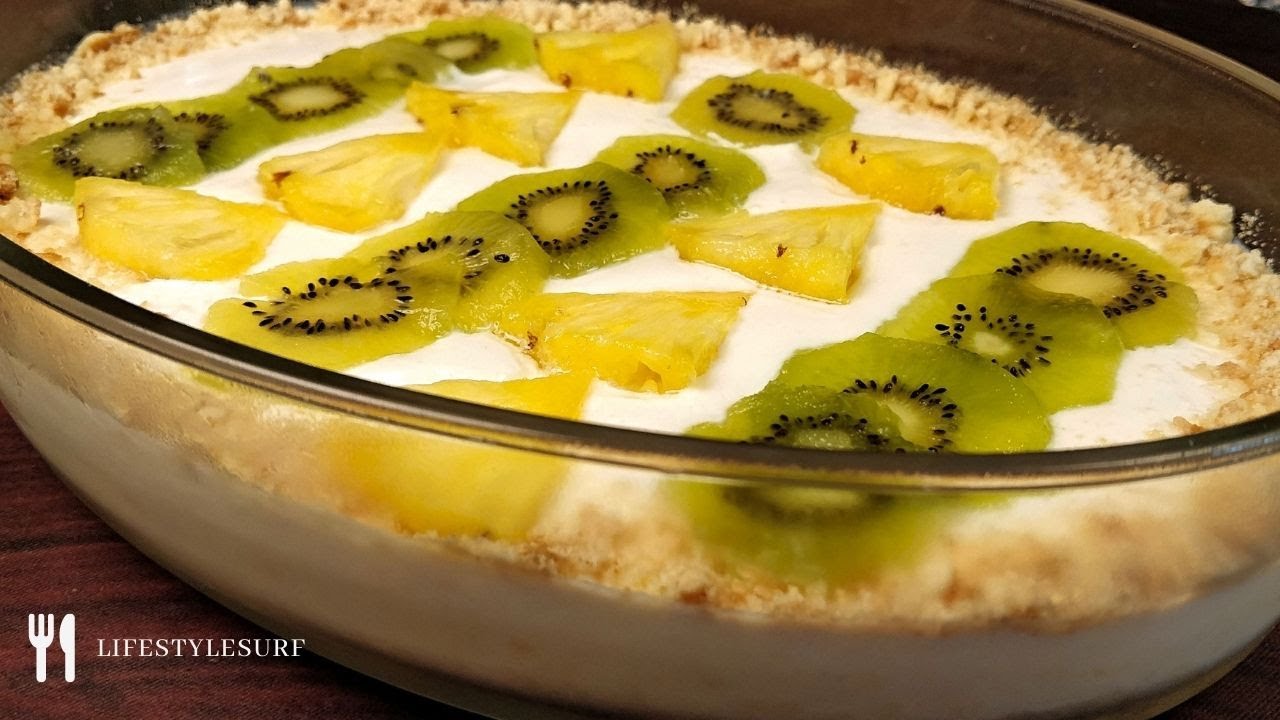 Pineapple Souffle | Easy and Delicious Pineapple Dessert | No Bake