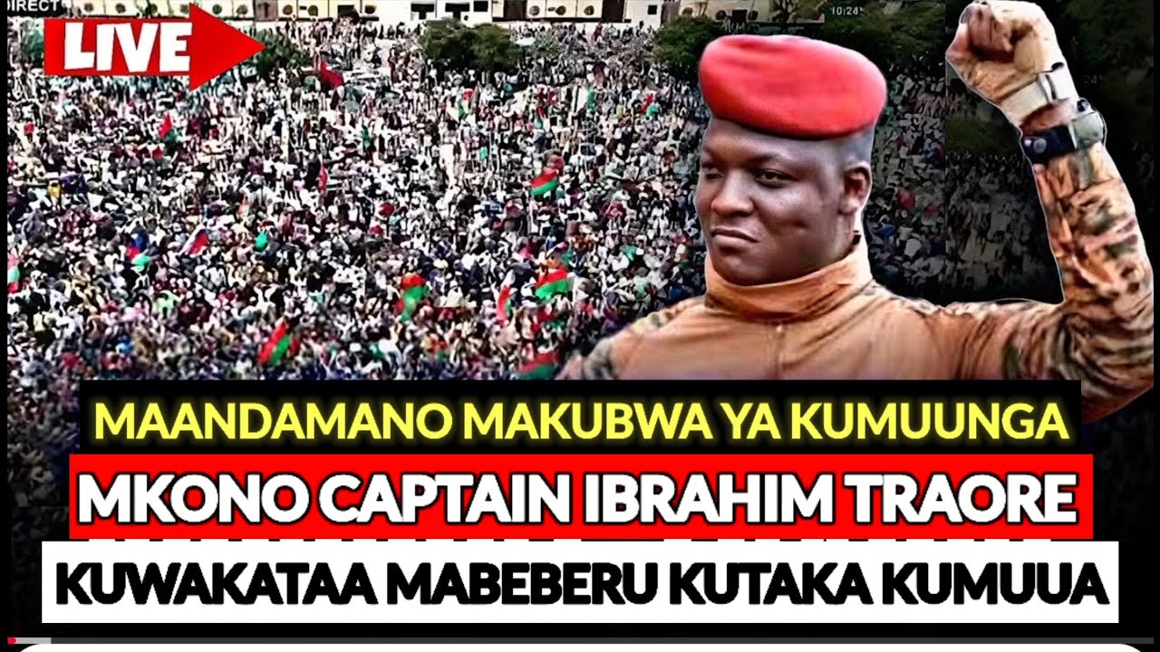BURKINABE MAELFU WAMEANDAMANA KUPIGA UGAIDI WA MAREKANI DHIDI YA TRAORE