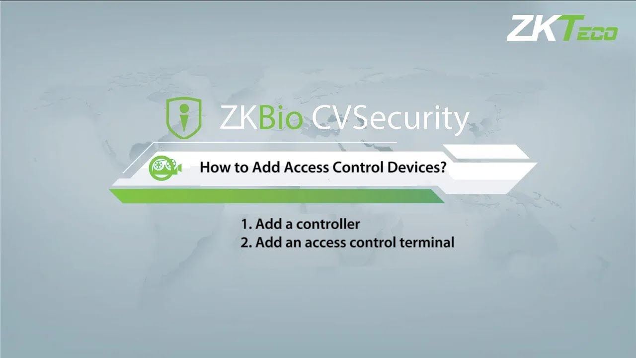 How to Add Access Control Devices in  ZKBio CVSecurity | ZKTeco Europe