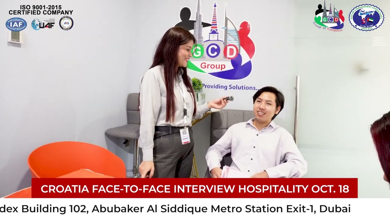 We successfully conducted Face-To-Face and Online Interview for Croatia in Hospitality Positions.