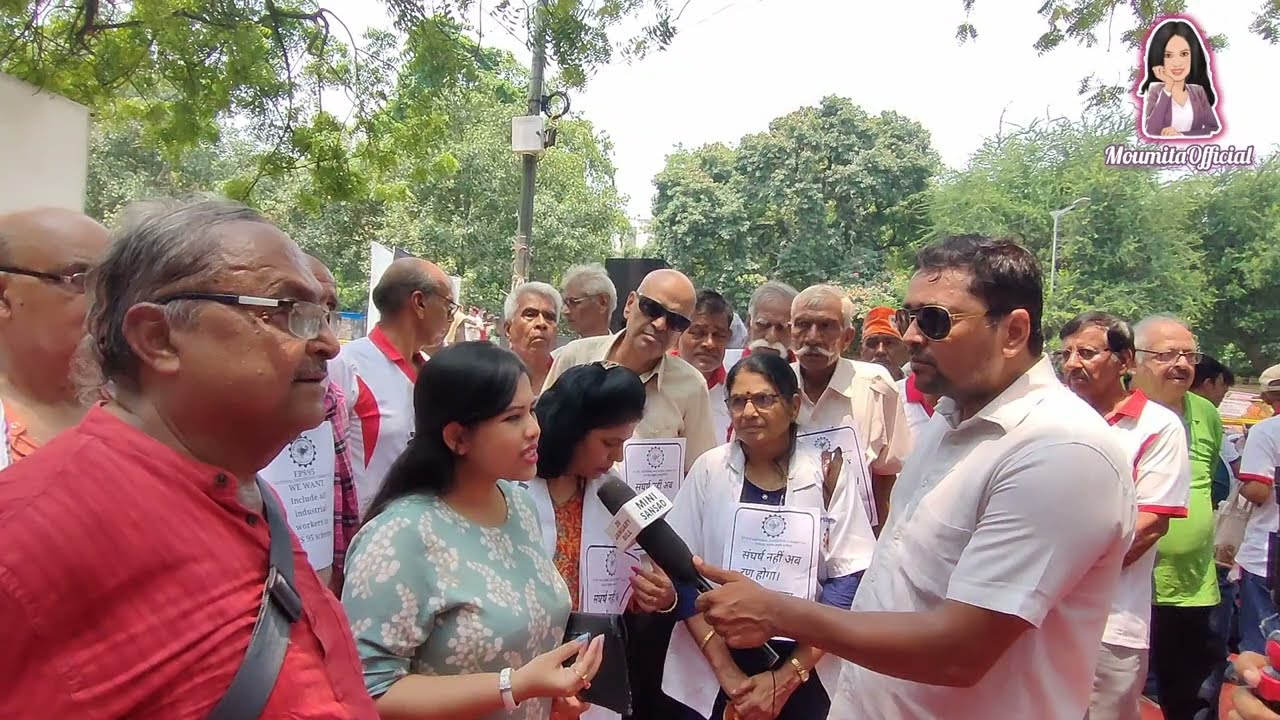 Justice for EPS95 Pensioners' Campaign in Jantar Mantar - Delhi, India 🇮🇳 | @MoumitaOfficialYT 🕊️