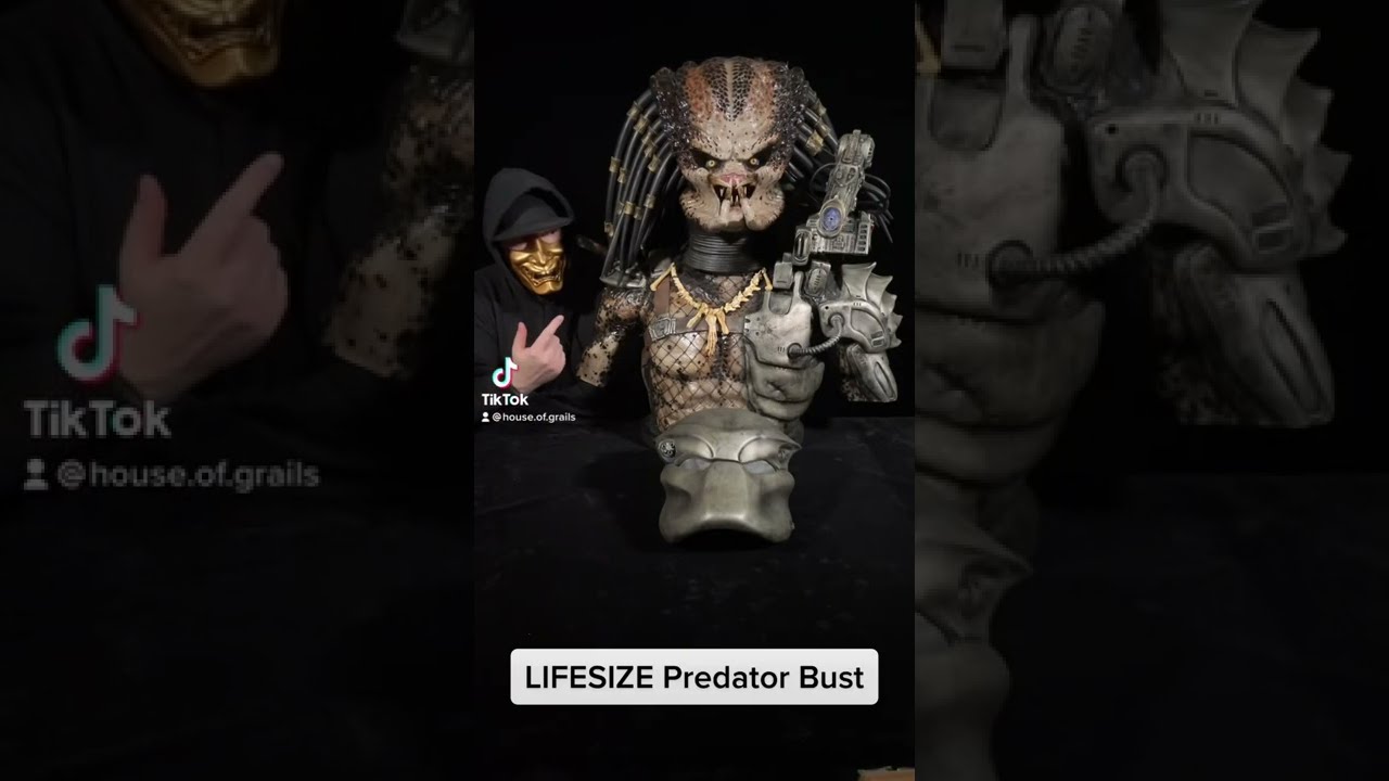 LIFESIZE Jungle Hunter Predator Bust