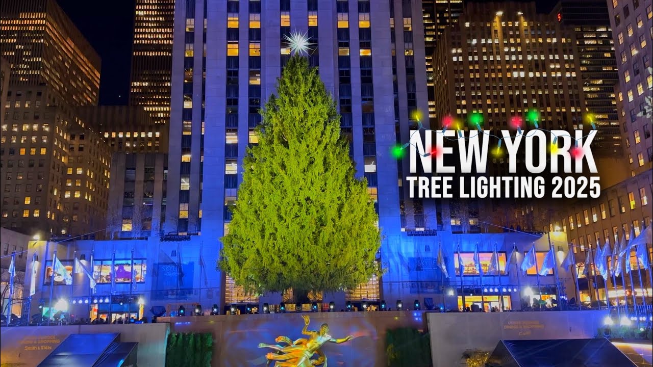 NYC Christmas Walk 2025 ✨ Rockefeller Center Christmas Tree Lighting 2025 Preparation & Bryant Park