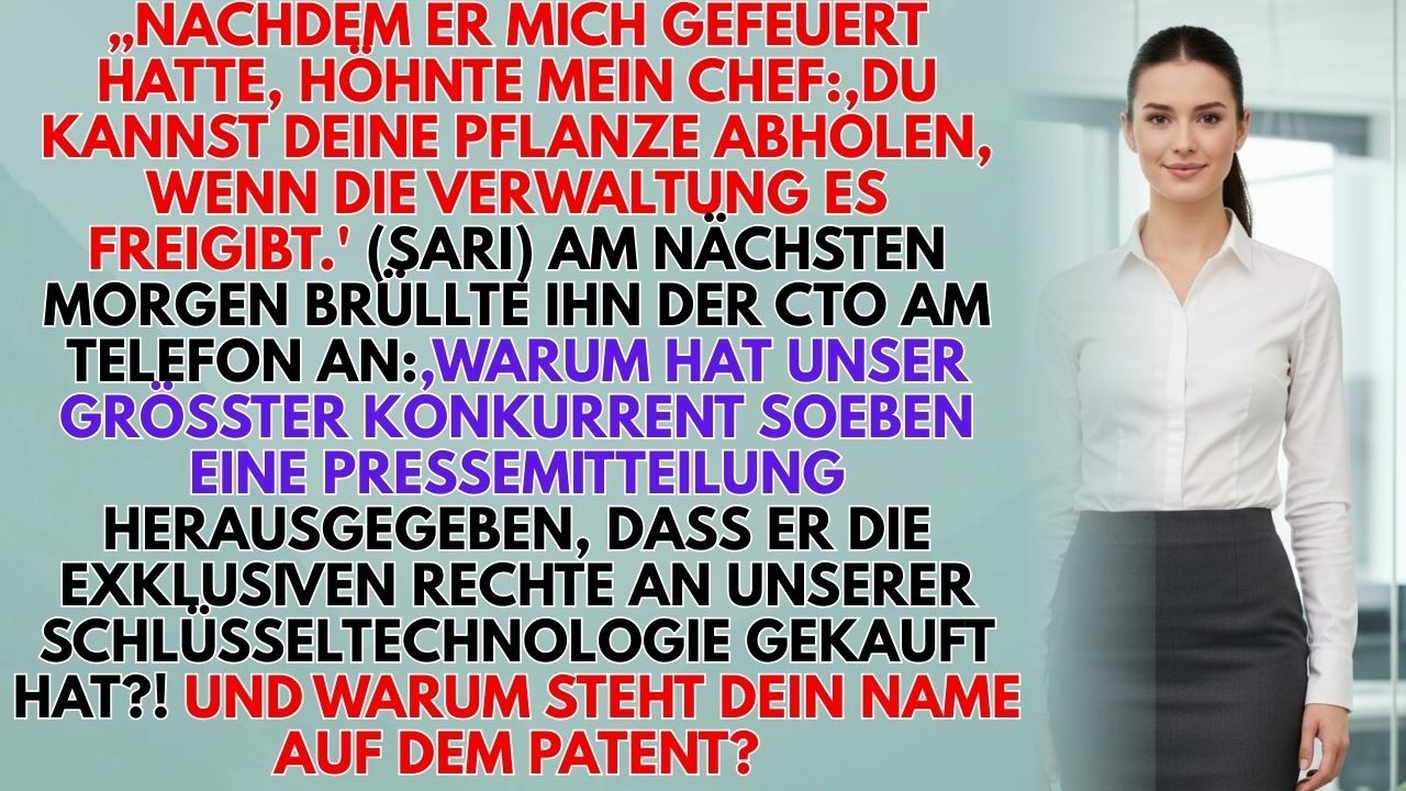 Ex-Chef Spottete &Uuml;ber Meine Pflanze &ndash; Ich Verkaufte Seine Kerntechnologie An Die Konkurrenten