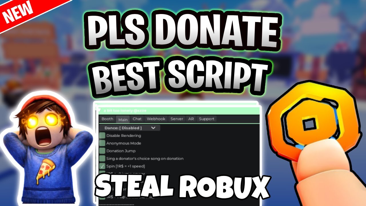 BEST PLS Donate Script | ADMIN COMMANDS , INF ROBUX , AUTO CHAT