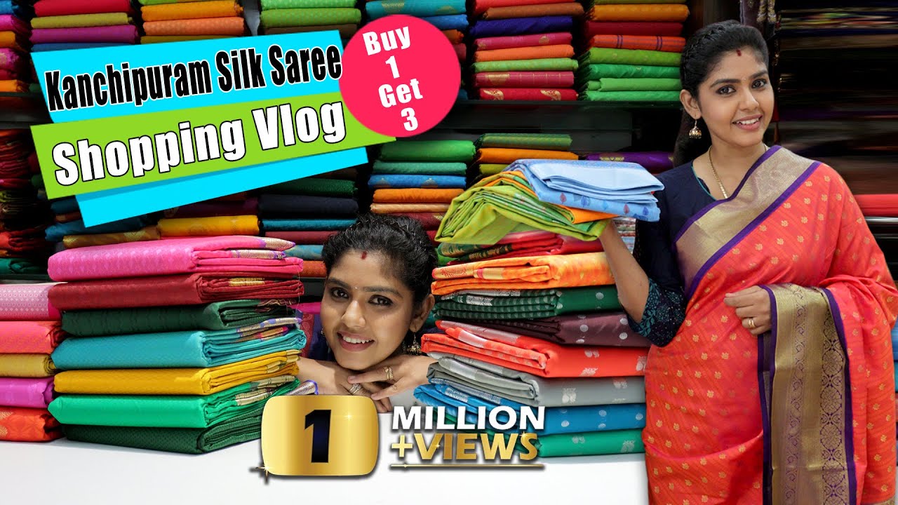 Kanchipuram Silk Sarees at Lowest Price in Chennai | Sri Sai Silks | Hema's Diary