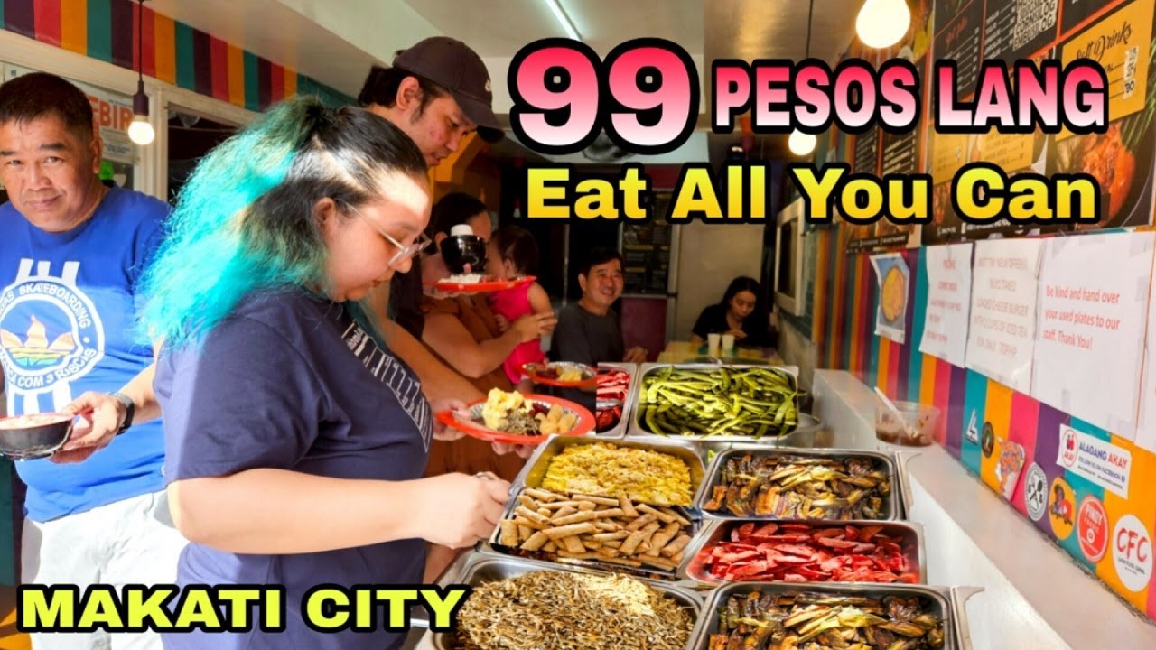 99 Pesos lang! ALL YOU CAN EAT! Plus Unlimited Coffee & Drinks sa Makati City.