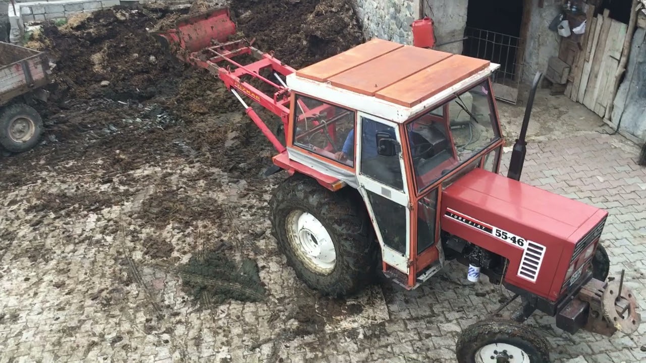 ortaklar köyünde Türk Fiat 5546 ile kemre doldurma