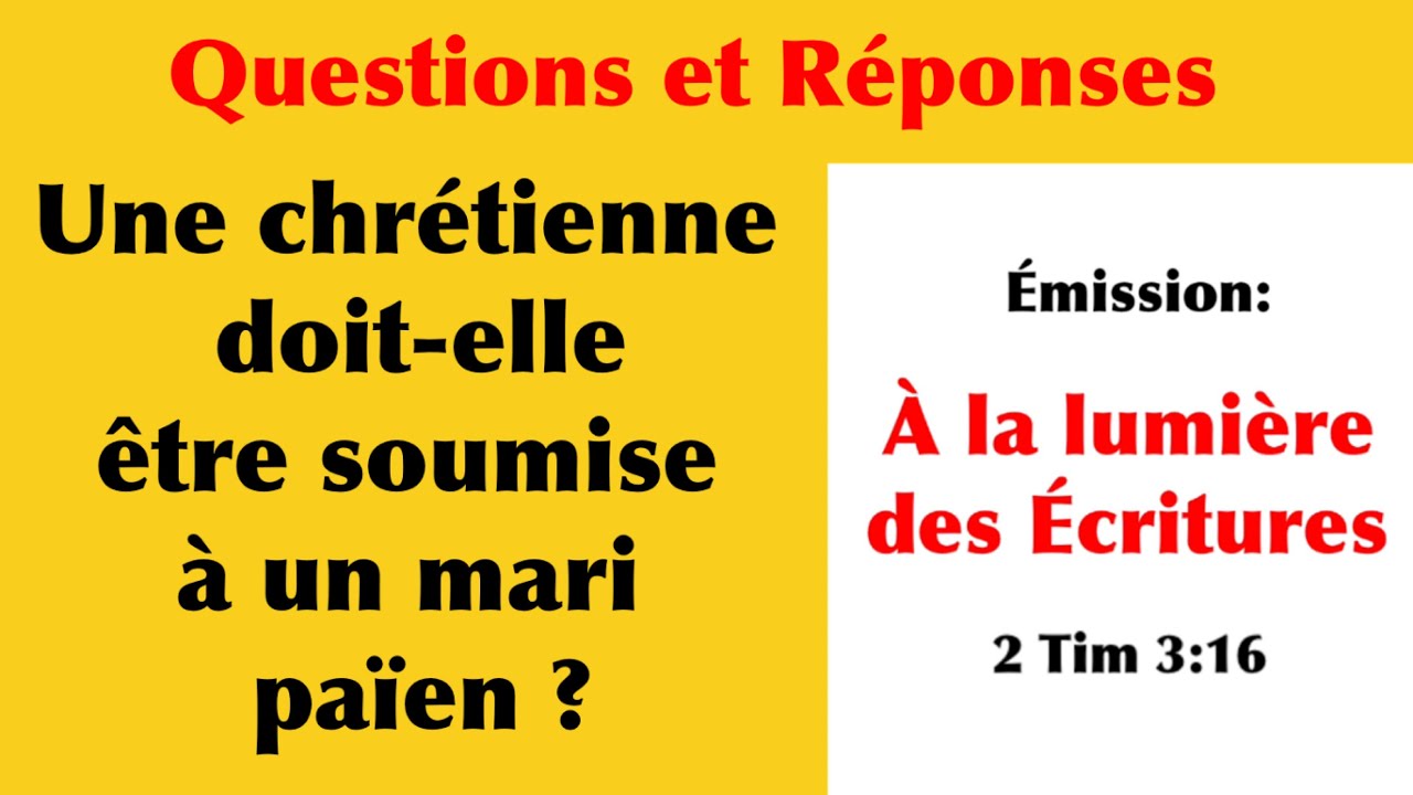 Fr Armando. Une chrétienne doit-elle être soumise à un mari païen ?