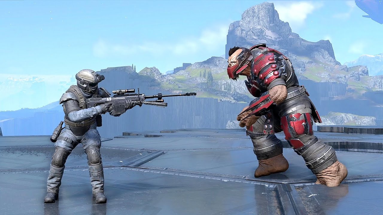 Marines vs Brute Berserkers - HALO INFINITE NPC Wars