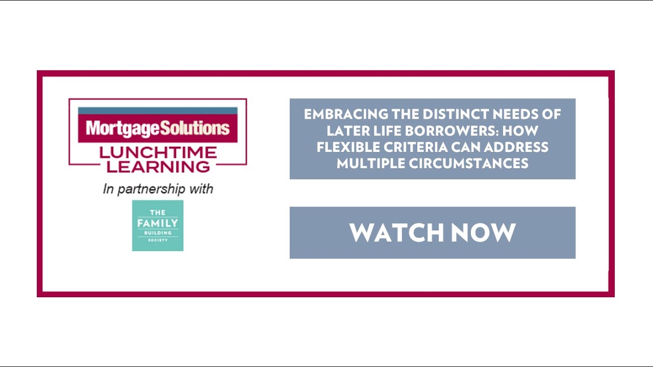 Lunchtime Learning: Embracing the distinct needs of later life borrowers - with Mortgage Solutions