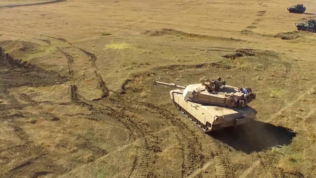 Drone footage of Marines during Exercise Agile Spirit in Georgia