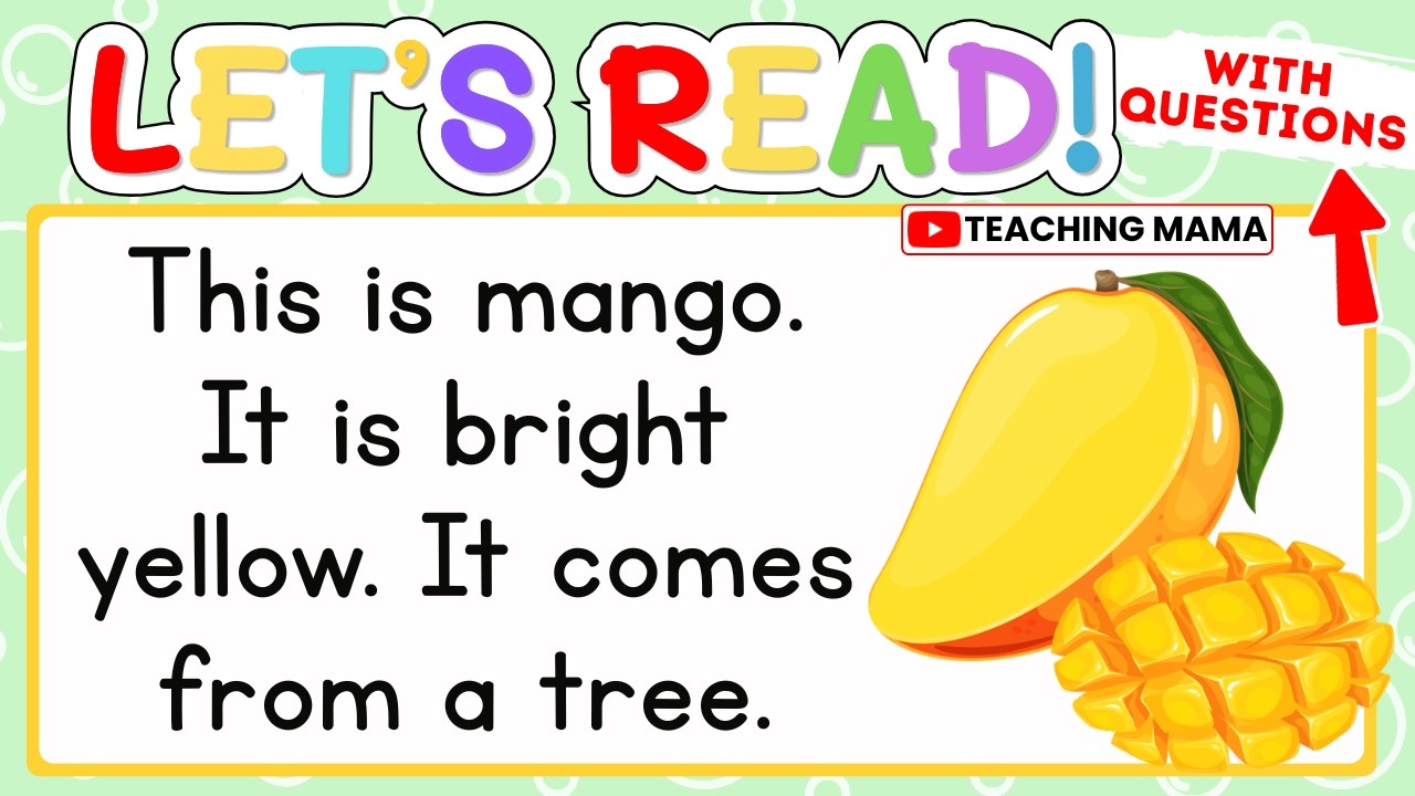 LET'S READ! | READING COMPREHENSION FOR KIDS | PRACTICE READING SIMPLE SENTENCES | TEACHING MAMA