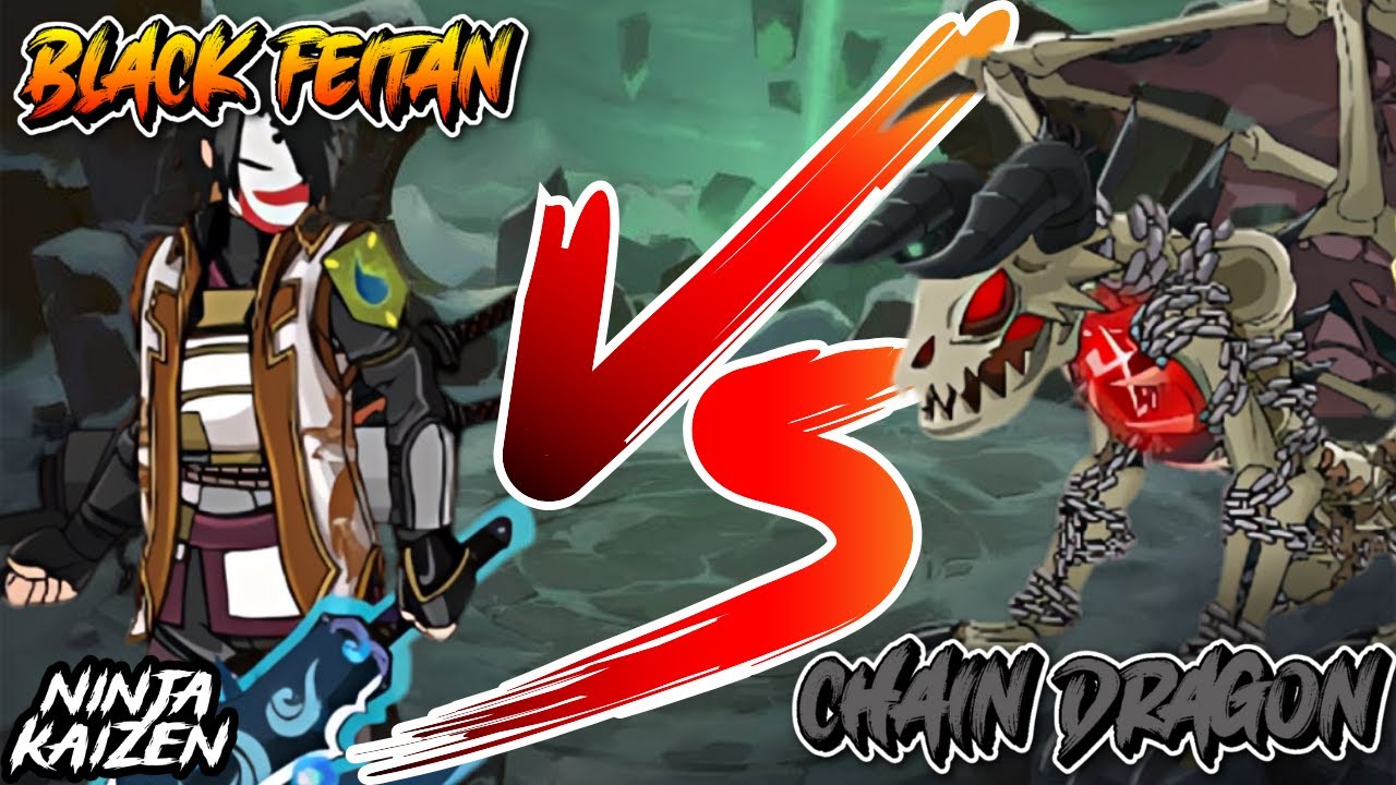 NINJA KAIZEN - BLACK FEITAN VS INFERNO CHAINS DRAGON (S3 BOSS CHALLENGE)