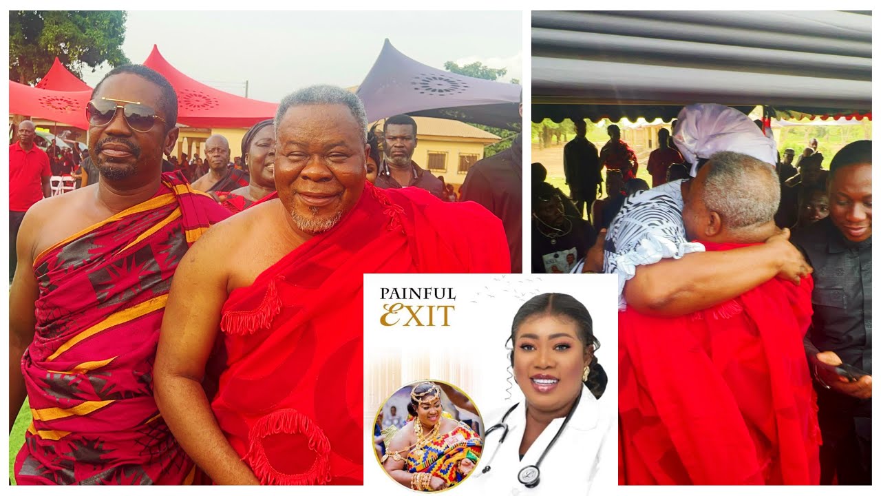 Dr. Kwaku Oteng Storms Grace Boadu’s Funeral; Kwaku Oteng is a show man..Mother surprised to see him