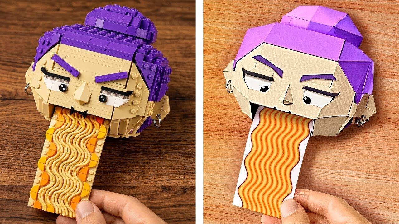 Руми из LEGO или из КАРТОНА?! 😳🔥 Выберите свой любимый челлендж!