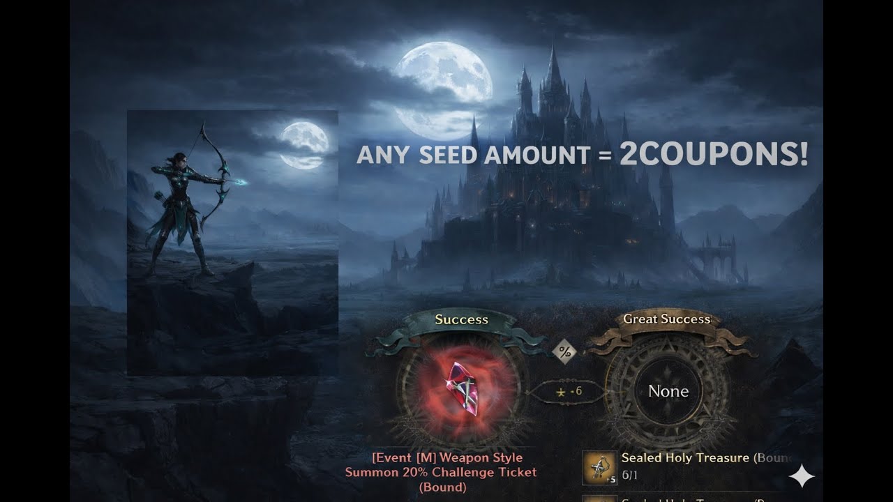 🔴NIGHT CROWS LIVE!CANON CLASS COMING SOON! 2 COUPONS AVAILABLE NOW (48pcs left) ANY SEED AMOUNT!