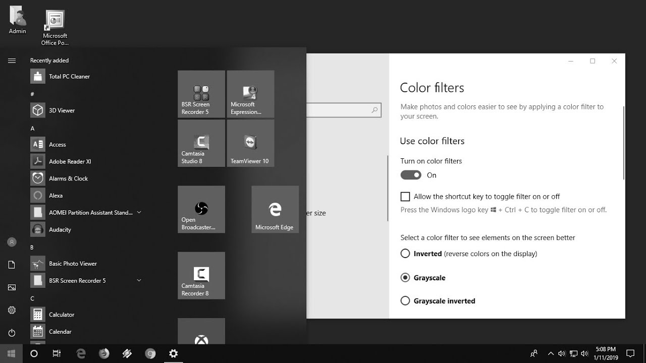 Fix Black & White Screen Color Issue in Windows 10