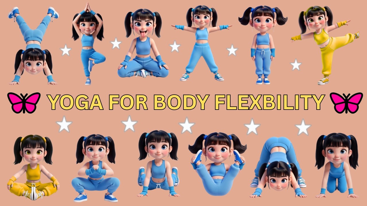 Yoga for Kids 🧘‍♀️ | Fun Body Toning & Healthy Kids Yoga Poses #yoga