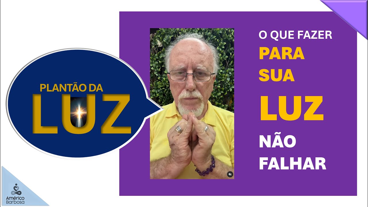 LIVE SURPRESA:  O QUE FAZER PARA A SUA LUZ NÃO FALHAR