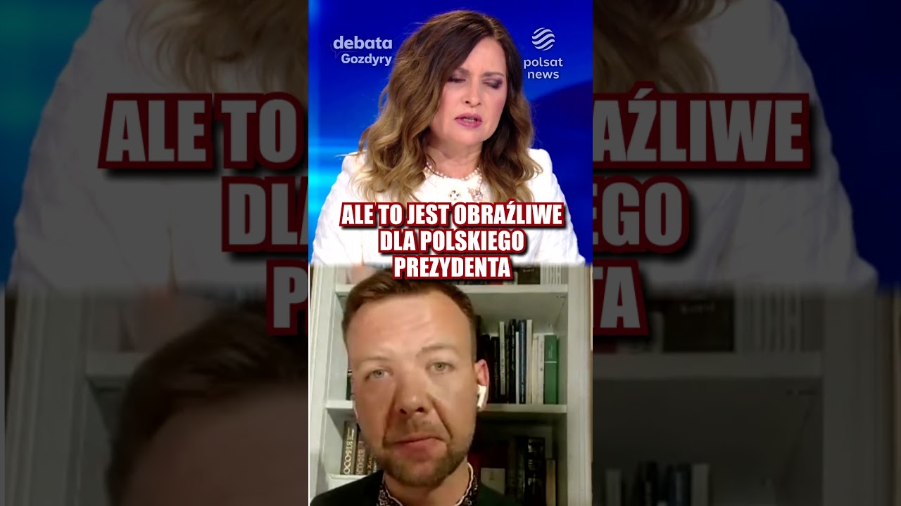 Ukraiński dziennikarz obraża prezydenta Nawrockiego. Gozdyra: Przekroczenie granicy
