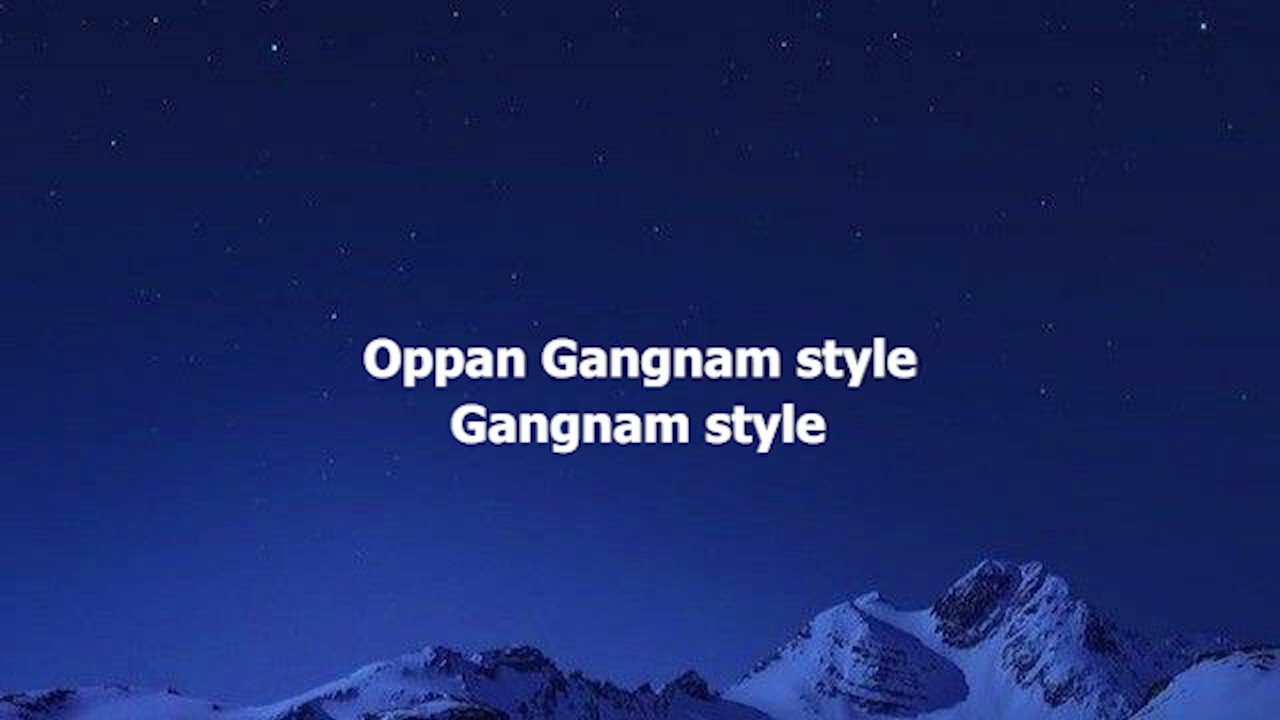PYS - Gangnam style (English translation)