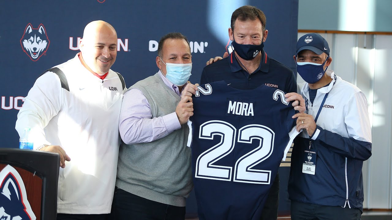 Jim Mora Officially Introduced As UConn Football Head Coach