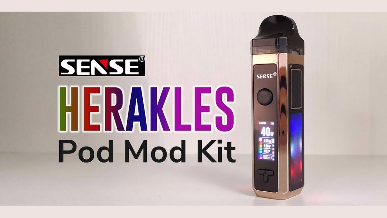 Sense Herakles 40W 1500mAh VW Pod Mod Hybrid AIO System Vape Starter Kit