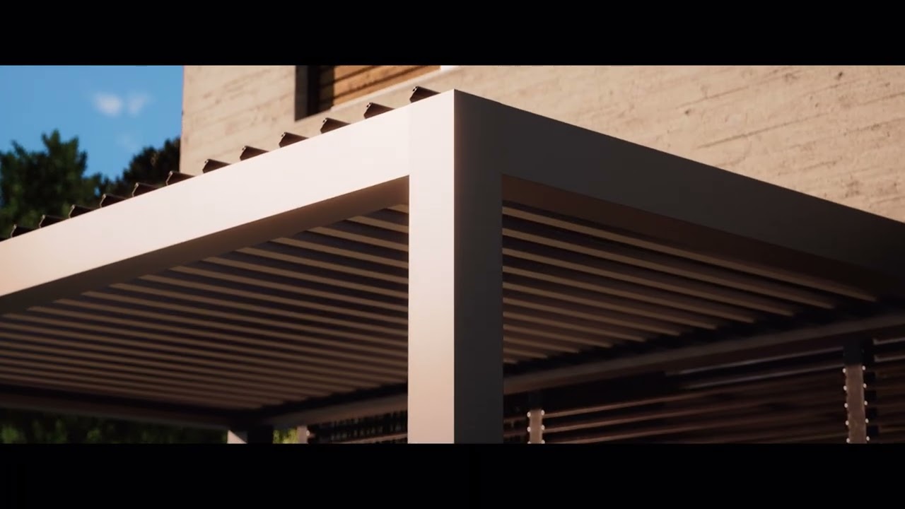 Modern Architectural Design: The LifeRoom Louvered Roof System by Four Seasons