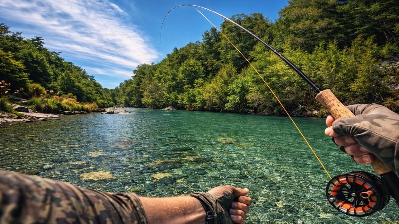 Fly Fishing Unbelievable Clear South Island River! 