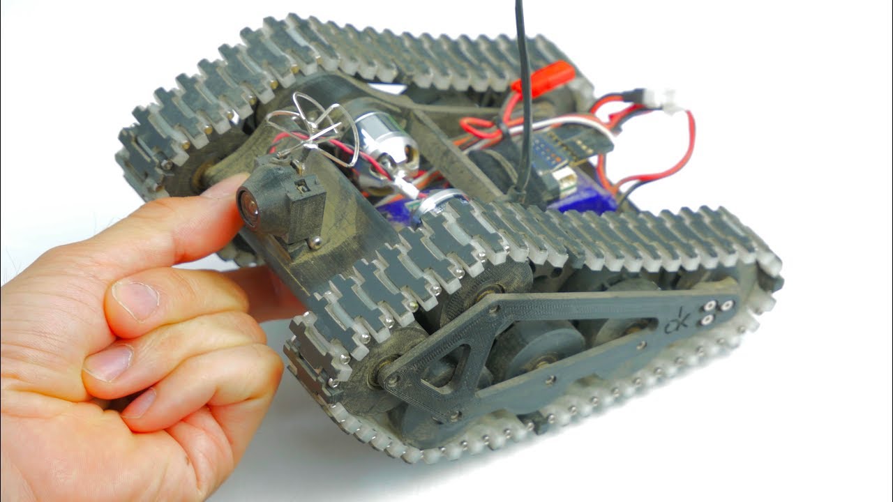 3D-печатный MICRO FPV RC танк