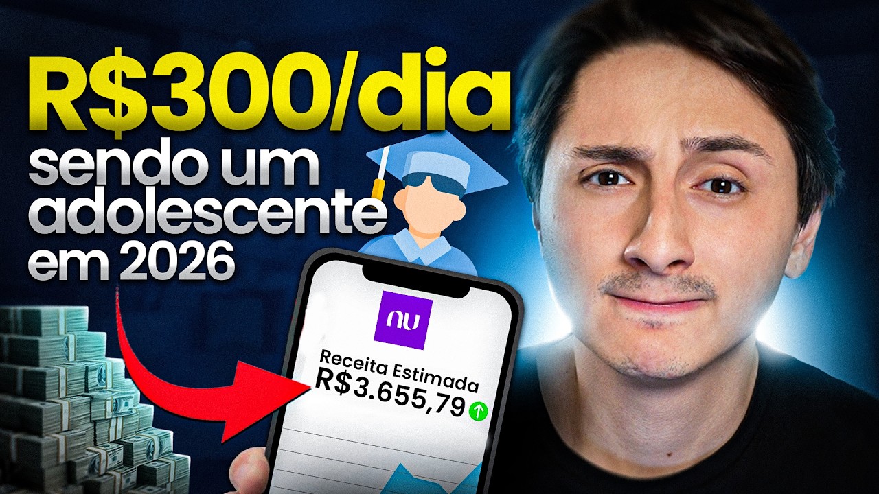 10 Formas de Ganhar R$ 300/dia Sendo Adolescente (Passo a Passo 2026)