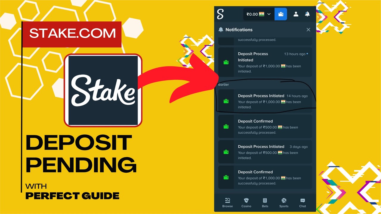 Stake Deposit Pending Problem | Stake Deposit Problem