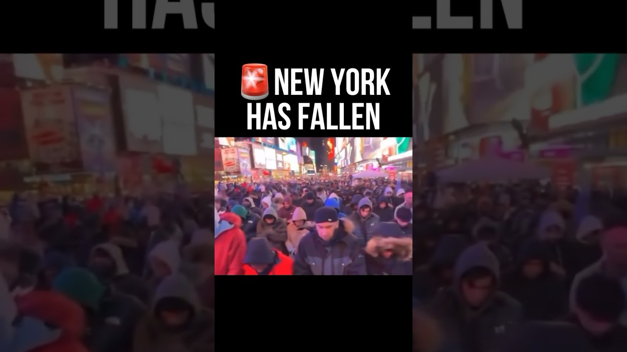 White American Muslims Praying in the Streets of NYC 🇺🇸🕌✨