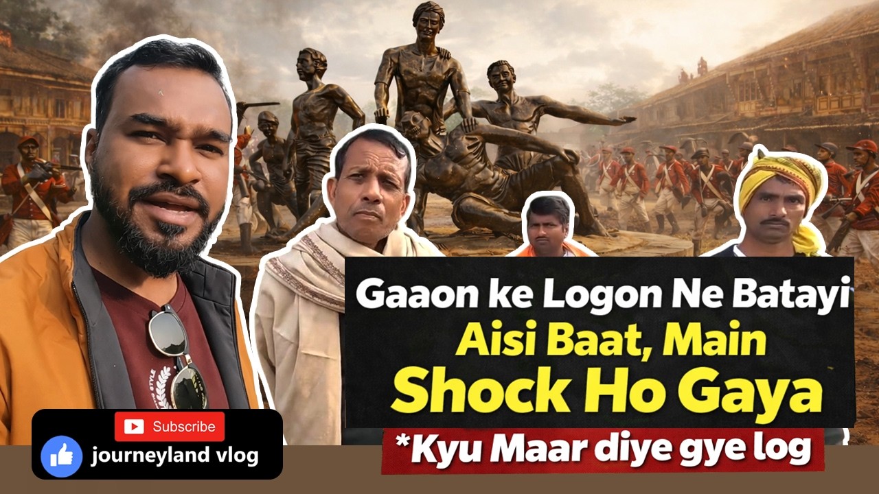 1942 के भारत छोड़ो आंदोलन के वक़्त अंग्रेज़ों के सामने खड़े होकर इस गाँव के 11 लोग शहीद हो गए थे. #vlog