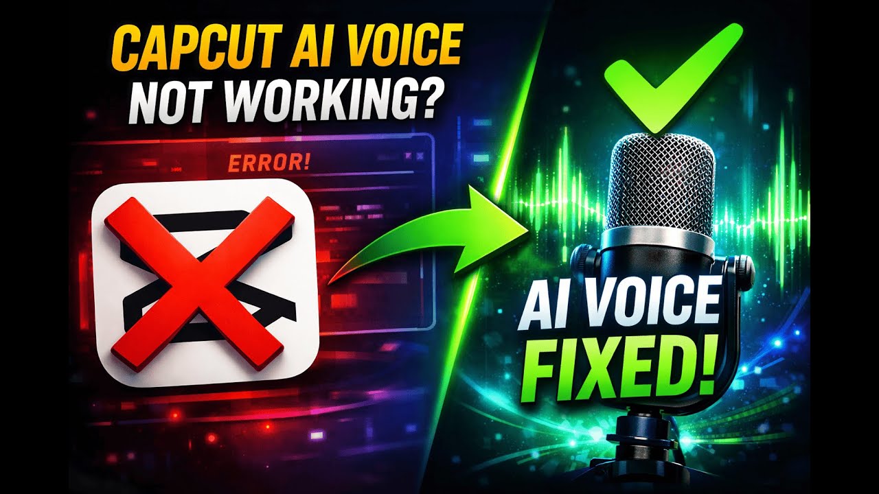 CapCut AI Voice Not Working? Generate Unlimited AI Voice Without Errors (FIXED)