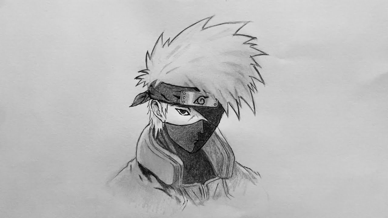 How to draw Kakashi 
