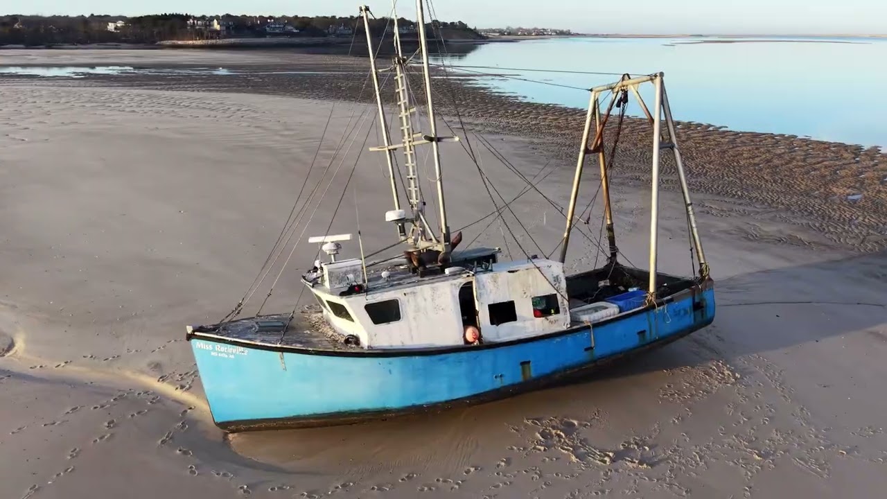 The Grounding of the F/V Miss Rockville (Blizzard Aftermath) at Chatham, Cape Cod
