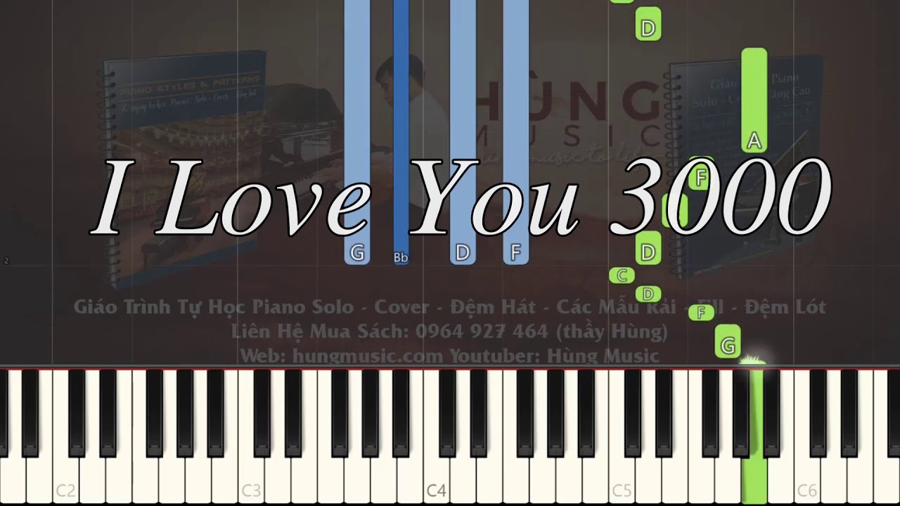 [Top Tik Tok Piano]I Love You 3000 Piano Tutorial - Hùng Music